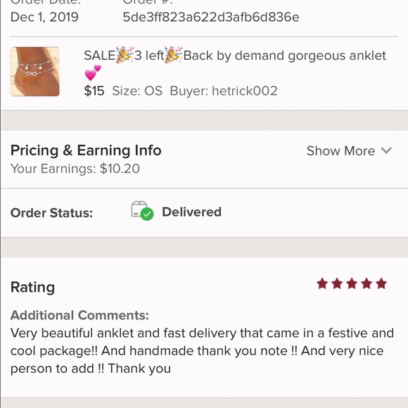 SALE🎉2 left🎉Back by demand gorgeous anklet💕 - Picture 2 of 3